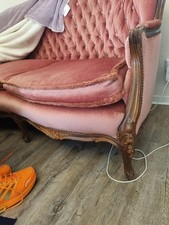 Louis Philippe Sofa Buchenholz, Antik, Italien, XIX JH