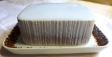 Thomas ARCTA BRAUN Butterdose mit Deckel TOP-Zustand Butterglocke Buttiere