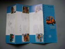 Mercedes-Benz Unimog UX 100 Die neue Dimension !  Orig. Prospekt 8 Seiten