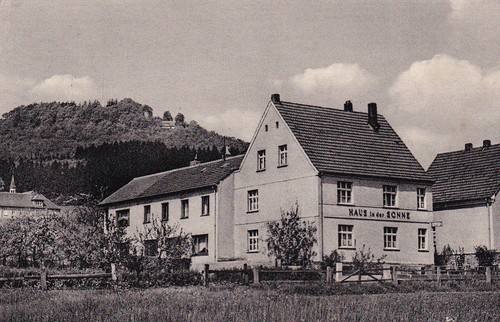 Postkarte bad driburg haus - bad,