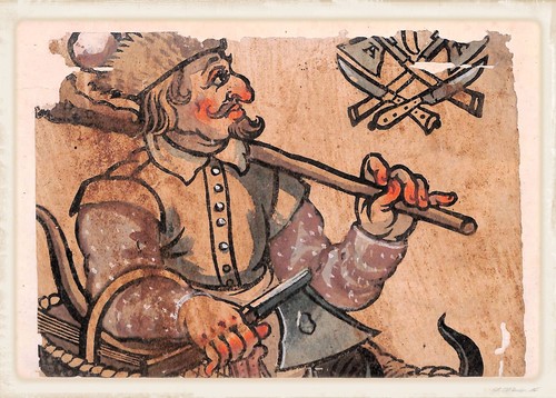 Metzger mit zunftzeichen - -,