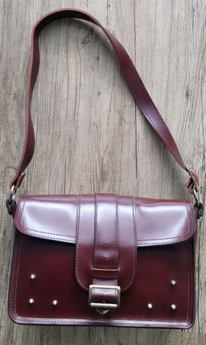 Vintage leder handtasche - vintage,