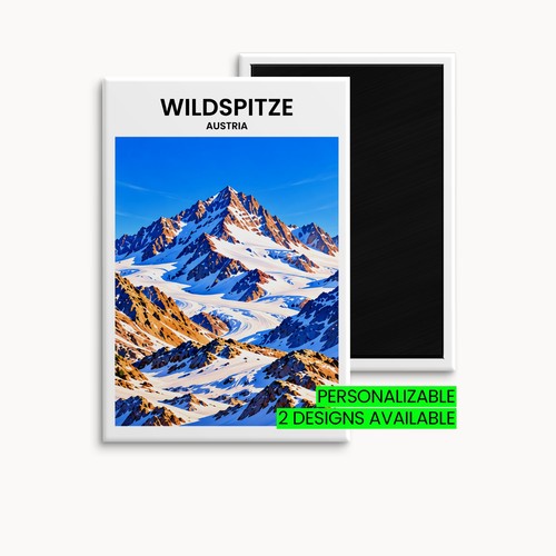 Wildspitze kühlschrankmagnet - wildspitze,