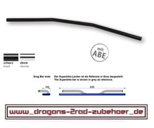 LSL HIGHSIDER 22mm 7/8" Lenker DRAG BAR WIDE AD2 BLACK dragbar widebar handlebar