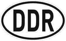  DDR Aufkleber Sticker Auto Pkw Kfz Länderkennzeichen AN2000