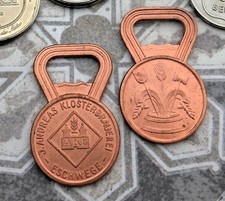 2 seltene Flaschenöffner  I. Andreas Klosterbrauerei Eschwege AKE Kupfer