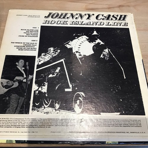 Johnny cash rock island - johnny, line