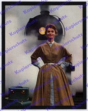 Hoinkis Farbfoto Dampflok Dame Mode Bessie Becker NINO Nordhorn Bundesbahn 1955