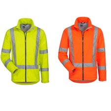 Elysee Warnschutz Softshelljacke Warnjacke gelb orange Reflexstreifen S-XXXXL