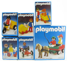 6x PLAYMOBIL Kinder, Kutsche Pony Spielzeug Kinderwagen mit Zubehör in OVP Box