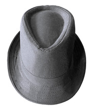 Damenhut schwarz, Polyester, flottes Design, Größe ca. 55 cm