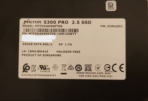Micron 5300 pro 960 - gb, 2,5"