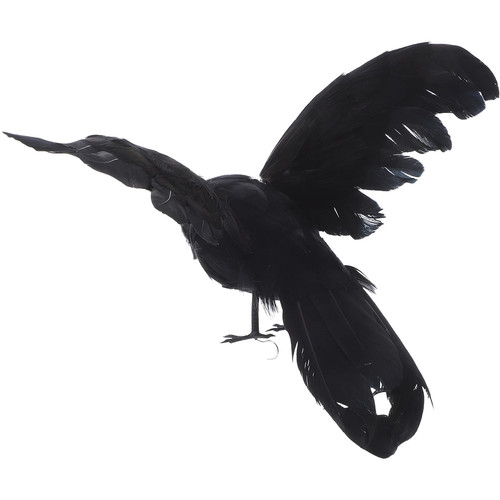 Künstliche schwarze krähe - schwarze,