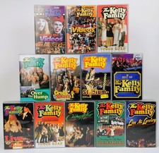 Vintage 80s/90s 12x The Kelly Family VHS Livekonzerte Konvolut Original Kassette