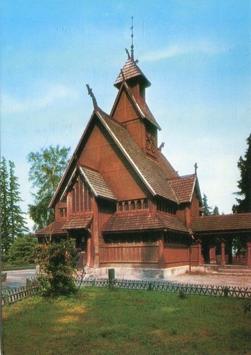 Alte postkarte stabkirche - postkarte,