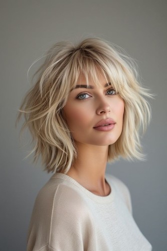 Ombre hellblonde bob perücke - bob,