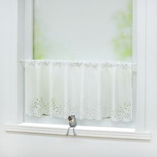 Scheibengardine Weiß Küche