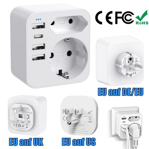 Reiseadapter auf usa uk - de,