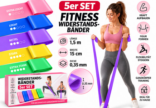 5er set fitnessband - 5er-set,