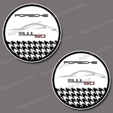 Porsche 50 Jahre Jubiläum Logo Glanz Wetterfest Aufkleber Sticker