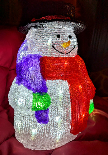 Großer led acryl schneemann - großer,