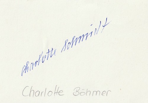 Charlotte schmidt - charlotte, (frg)