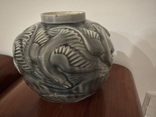Art deco vase - art, faience