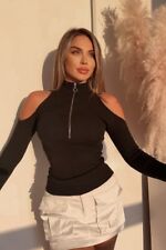 Damen Schwarze Elastische