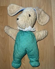 Sigikid Hund Fips Frottee Grün Blau  Plüschtier Kuscheltier MIT Halskrause Hase