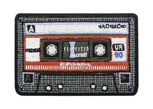 Rote 80er kassette klett - kassette, patch