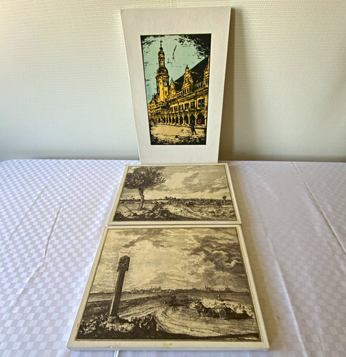 Kunstdrucke leipzig - 3x,