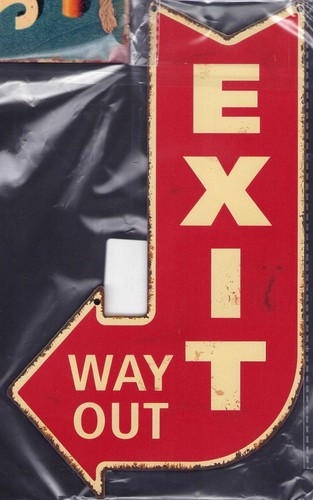 Hinweisschild kordel exit way - hinweisschild+kordel,
