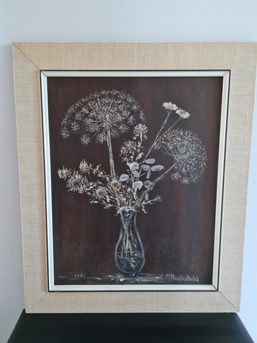 Modernes blumenstillleben - modernes, in