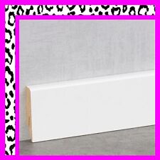 AKTION 10 Stück Sockelleiste weiß 58mm Cube K58C Fußleiste FREI HAUS Bodenleiste