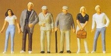 Preiser 72401 1/72 Maßstab Figuren - Stehend Passagieren Pkg (6)