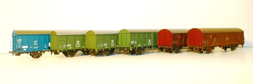Güterwagen 6er set - der, post