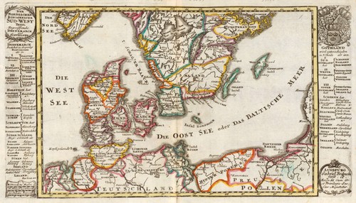 Dänemark original kupferstich - dänemark,