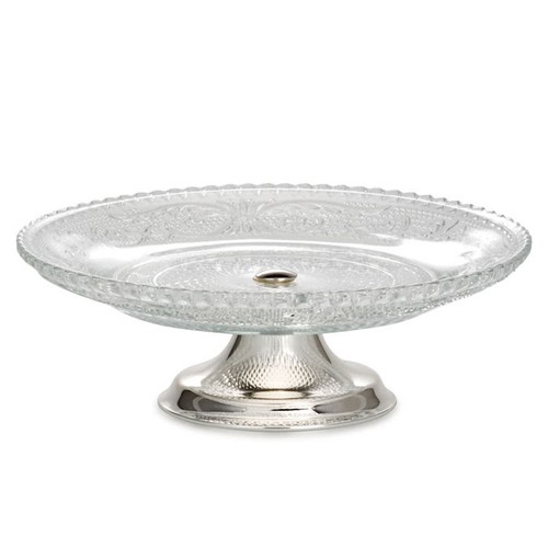 Konfektschale glas versilbert - glas,
