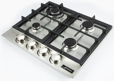 Kaiser KG 6357 Gas Kochfeld 60cm autark Gasherd 3,8kw WOK Edelstahl 4 Flammig