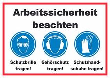Arbeitssicherheit Augen Ohren