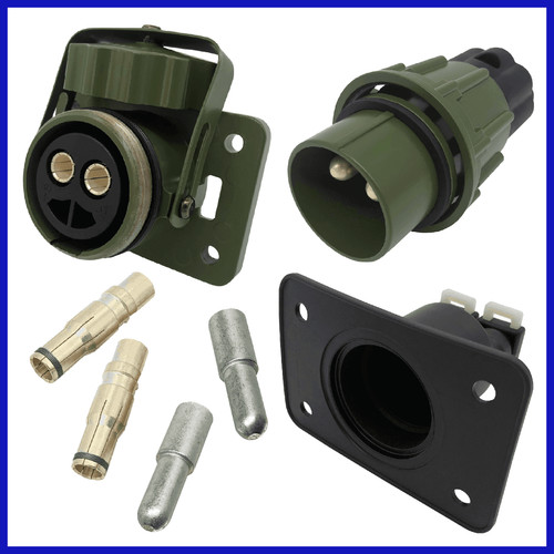 Polige nato steckdose - 2, mit