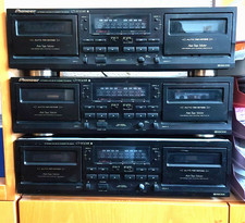 3 Stück Doppelkassettendeck