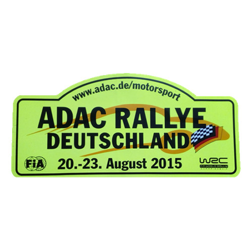 Aufkleber platte rallye - aufkleber,