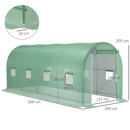 Gewächshaus 500x200x205cm