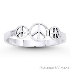 Peace sign charm - peace, 3-charm