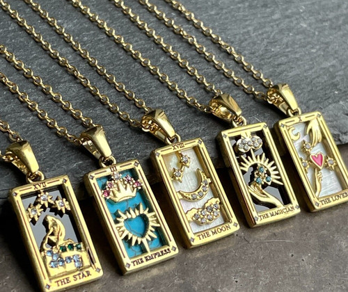 Tarotkarten kette edelstahl - kette,