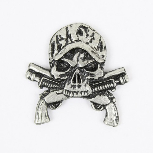 Biker chopper camo skull guns - chopper,