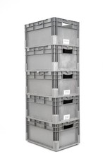 80x Stapelbehälter SSI Schäfer EuroBox ELB 4220 40x30x22 cm 20,4 L Stapelbox 