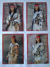 4x  Autogrammkarte Karl May