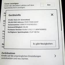 Kindle oasis, Amazon kindle